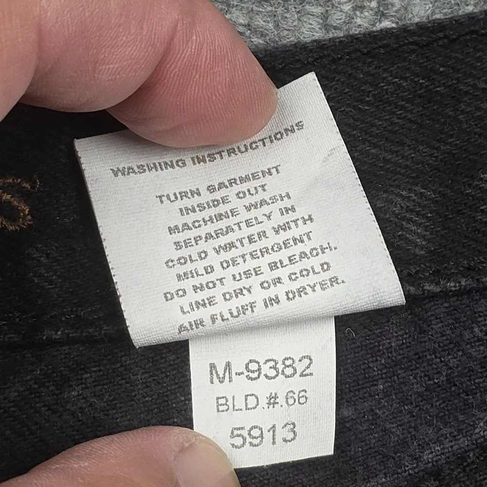 Vintage Rocky Mountain Jeans Women's 12 LONG Black Bareback Western Y2K **